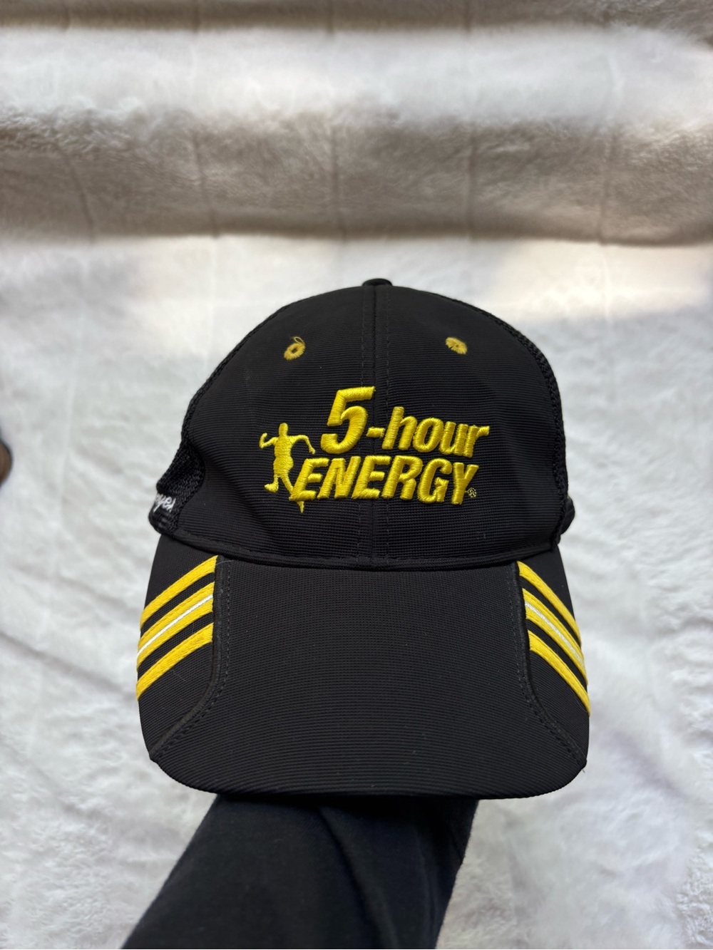 Chase Authentics Black and Yellow NASCAR Hat Interior